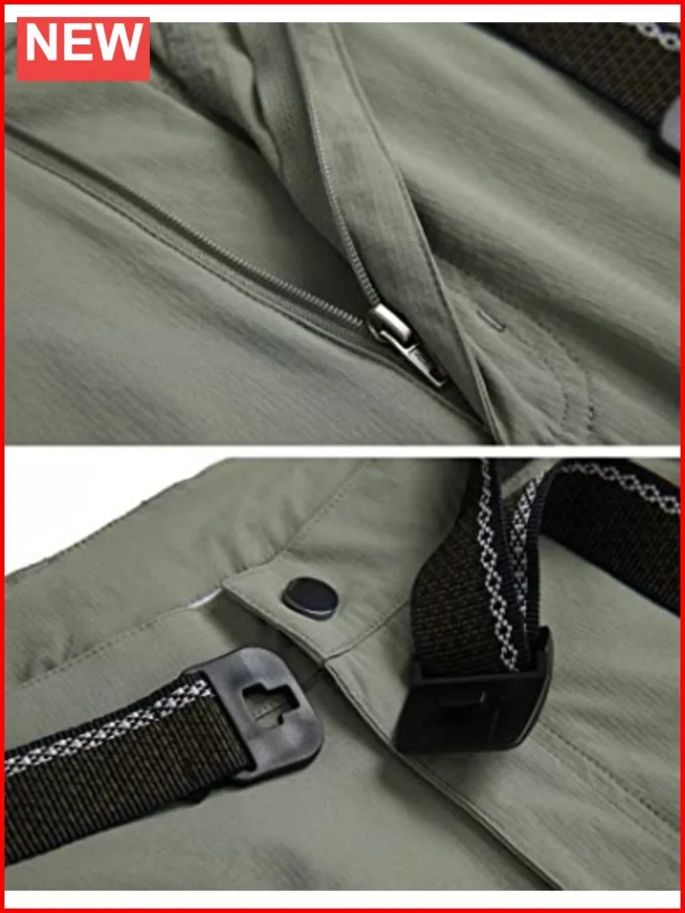 Men's Hiking Cargo Pants Quick-Dry Waterproof 6 Pockets Work Pants Outdoor